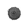 Canisse PVC occultant simple face 1,5x5m gris - Kit de fixation inclus