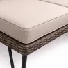 Ensemble Family - Canapé d'angle modulable 3 places + table basse en acier et polyester