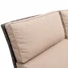 Ensemble Family - Canapé d'angle modulable 3 places + table basse en acier et polyester