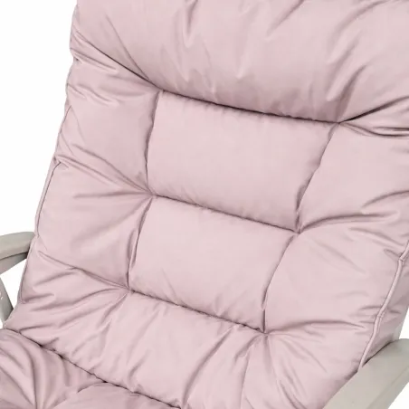 Ensemble Cosy 2 Fauteuils Pliants + Table Basse en Acier et Polyester