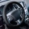 Couvre volant noir universel - Protection textile auto