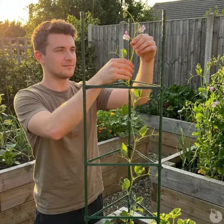 Treillis triangle vert 110 cm