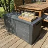 Coffre de rangement jardin polypropylène 115 cm
