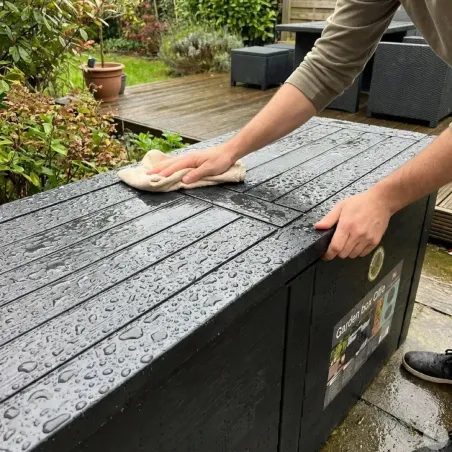 Coffre de rangement jardin polypropylène 115 cm
