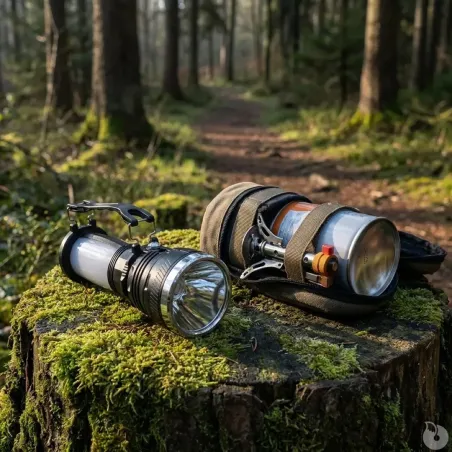 Lampe torche solaire et secteur