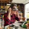 Lunettes de sécurité branches ajustables anti-rayures noires