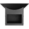 Brasero métal noir sur support Ø 57cm