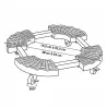 Support plante 360° ajustable