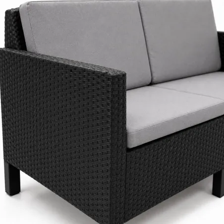 Ensemble salon de jardin Chicago marron Keter®