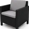 Ensemble salon de jardin Chicago marron Keter®