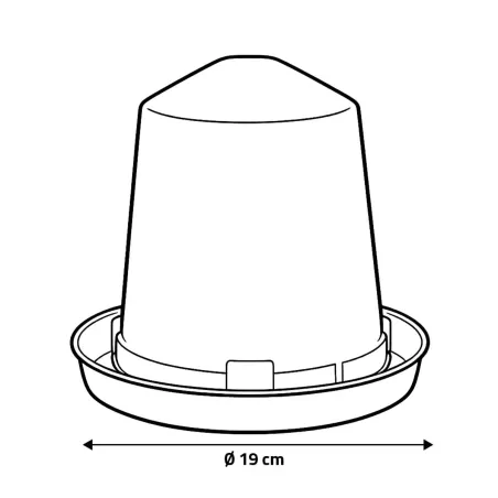 Abreuvoir siphoïde (3 L) plastique