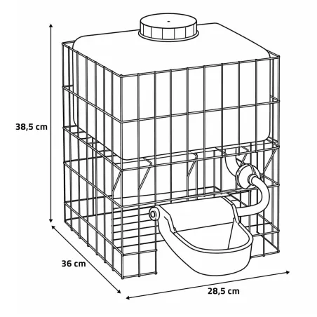 Abreuvoir automatique Gaun 10 L – Hydratation petits animaux