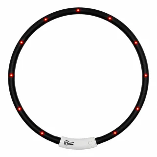 Collier Lumineux Réglable Noir - Visibilité jusqu'à 500m