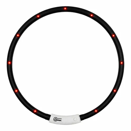 Collier Lumineux Réglable Noir - Visibilité jusqu'à 500m