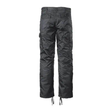 Pantalon thermo homme Brandit® noir - Coupe droite coupe-vent