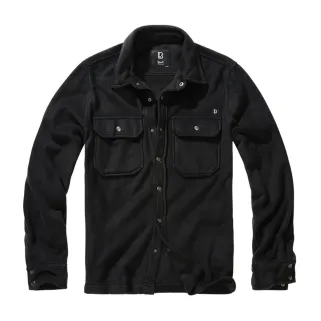Chemise polaire homme Jeff Brandit® - Manches longues - Noir