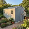 Abri de jardin Lys en plastique 240x287x230,8cm - Résistant et spacieux