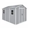 Abri de jardin Lys en plastique 240x287x230,8cm - Résistant et spacieux