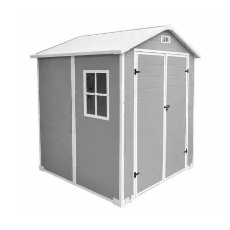 Abri de jardin Lys en plastique 172x173x212,5 cm - Panneaux 12 mm et structure aluminium