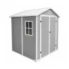 Abri de jardin Lys en plastique 172x173x212,5 cm - Panneaux 12 mm et structure aluminium