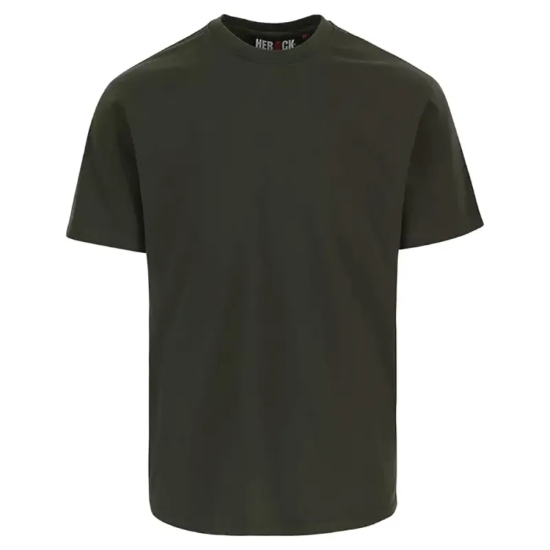 Tee-shirt kaki Herock – coton 190 g/m², du M au 4XL