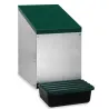 Nid pondoir galvanisé fond plastique 26,7x52x48cm fixation mur