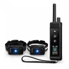 Collier dressage 2 chiens 8 tons 16 vibrations IP67 rechargeable
