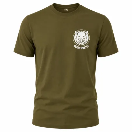 T-Shirt Keiler Hunter kaki 100% coton manches courtes logo 3