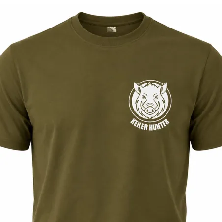 T-Shirt Keiler Hunter kaki 100% coton manches courtes logo 3