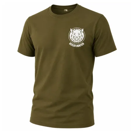 T-Shirt Keiler Hunter kaki 100% coton manches courtes logo 3