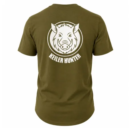 T-Shirt Keiler Hunter kaki 100% coton manches courtes logo 3