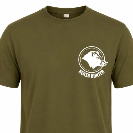 T-Shirt Keiler Hunter kaki 100% coton manches courtes logo 2