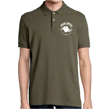 Polo Keiler Hunter kaki logo 1