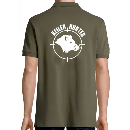 Polo Keiler Hunter kaki logo 1