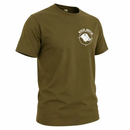 T-Shirt Keiler Hunter kaki 100% manches courtes logo 1
