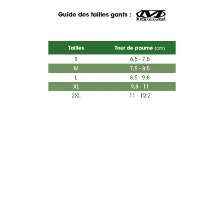 Gants fastfit microfibre matière flexible vert olive M à XL