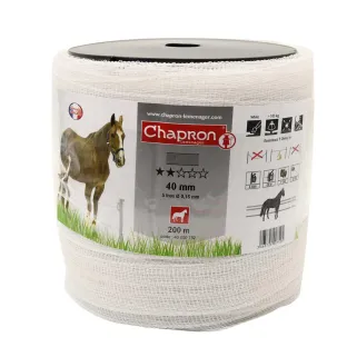 Ruban pour clôture électrique 40 mm longueur 200 m