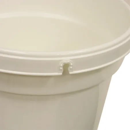 Abreuvoir seau à anse blanc et vert contenance 18 L Olba