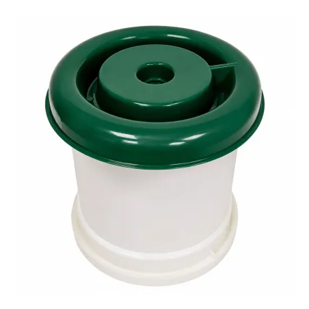 Abreuvoir seau à anse blanc et vert contenance 18 L Olba
