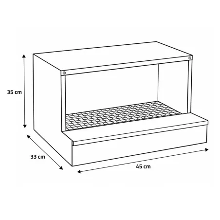 Pondoir galvanisé ramassage extérieur 2 cases