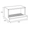 Pondoir galvanisé ramassage extérieur 2 cases
