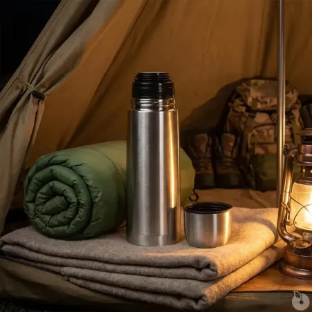 Bouteille thermos isotherme acier inoxydable