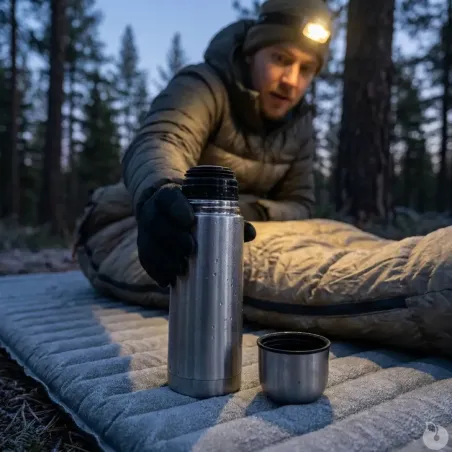 Bouteille thermos isotherme acier inoxydable