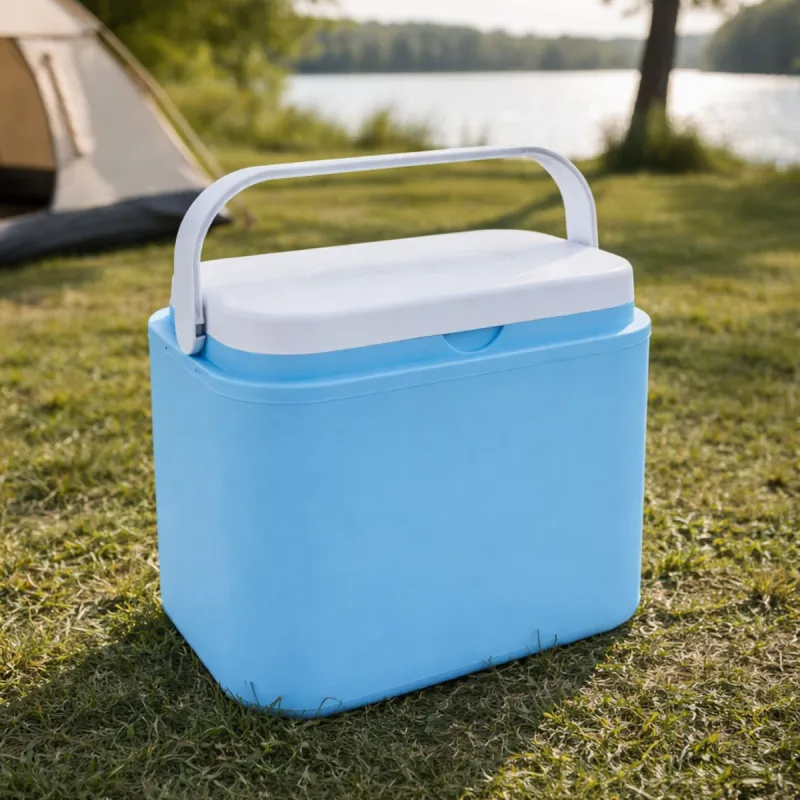 Glacière 10L Bleue - Intérieur Blanc - Plastique Rigide