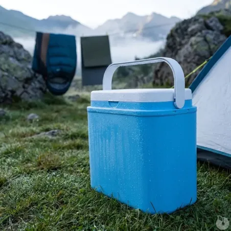 Glacière 10L Bleue - Intérieur Blanc - Plastique Rigide