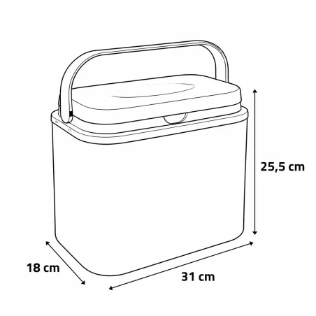 Glacière 10L Bleue - Intérieur Blanc - Plastique Rigide