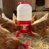 1 Abreuvoir 40L + 1 Mangeoire 30kg - sur pieds