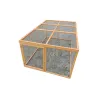 Poulailler Hefa+ avec enclos intégré 200x115x75cm - Jusqu'à 6 poules