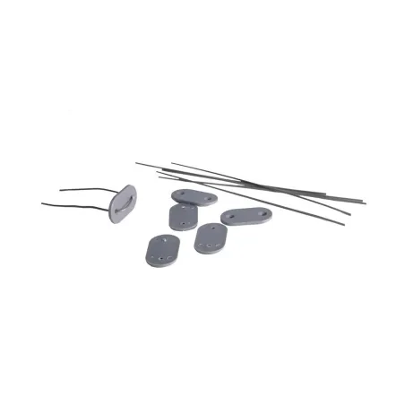 Canisse double face PVC occultant 1x5m gris - Kit complet avec fixation