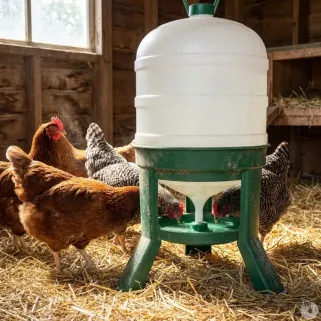 Abreuvoir à siphon sur pieds 40 Litres Gaun – très grande capacité et autonomie